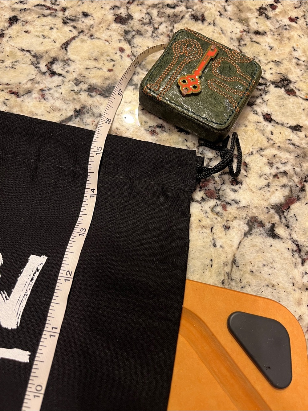 Kurt Geiger Black Drawstring Bag with White Slogan - Picture 6 of 6
